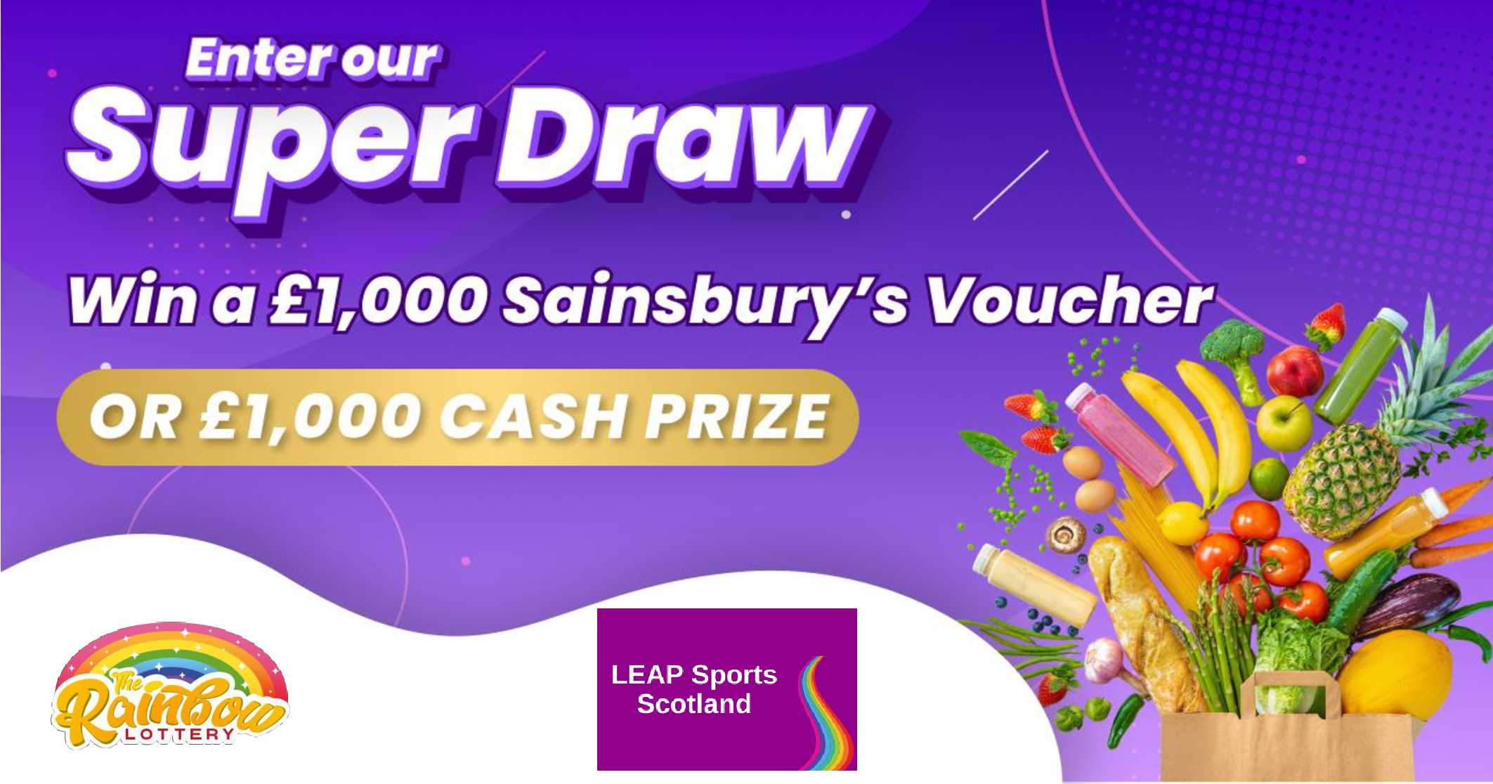 Support LEAP Sports Scotland when you play The Rainbow Lottery