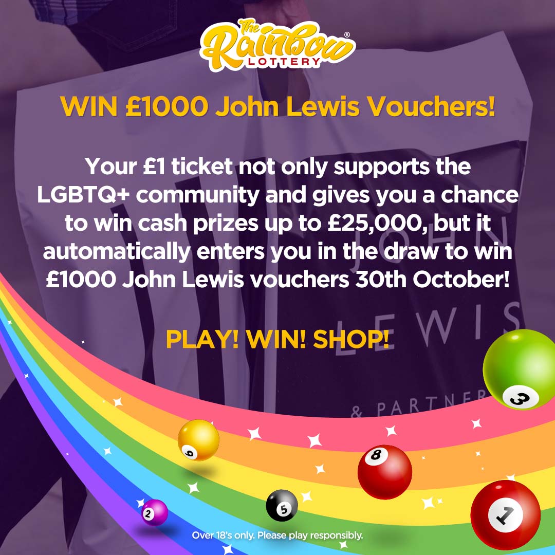 Our £1,000 John Lewis voucher adds an 'S' to LGBTQ+ for 'Shopaholics'